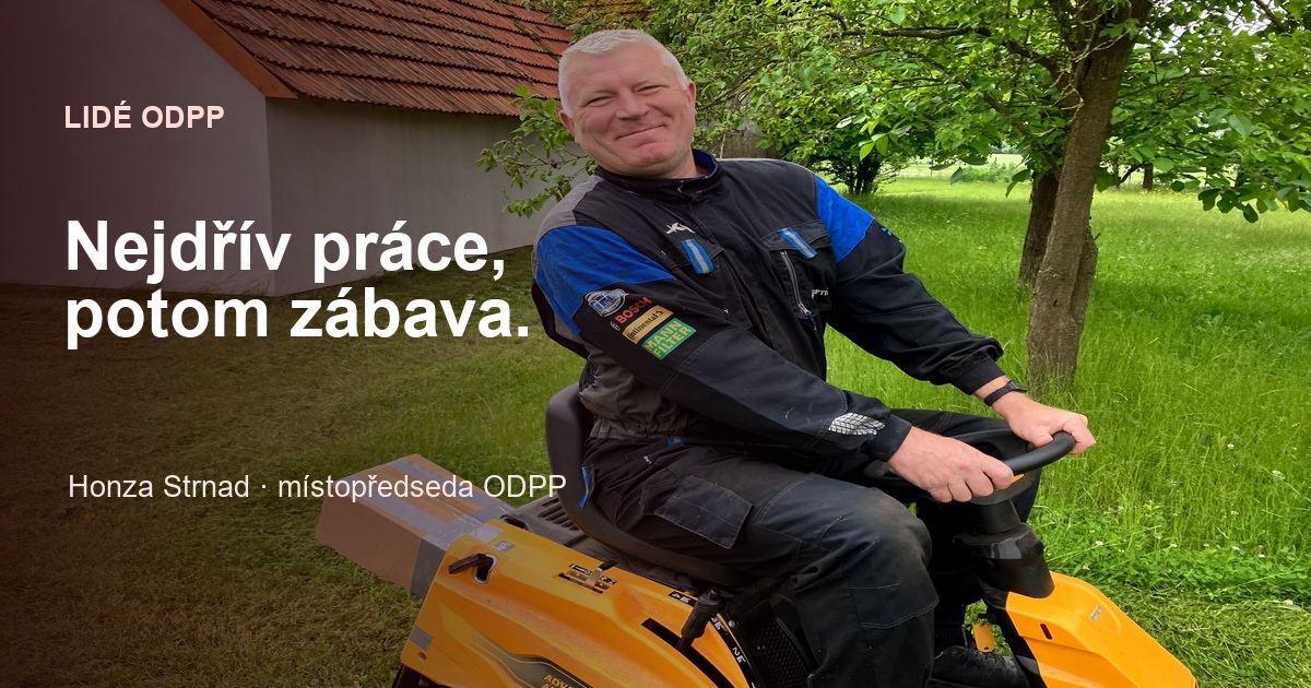 Nejdřív práce, potom zábava – Honza Strnad